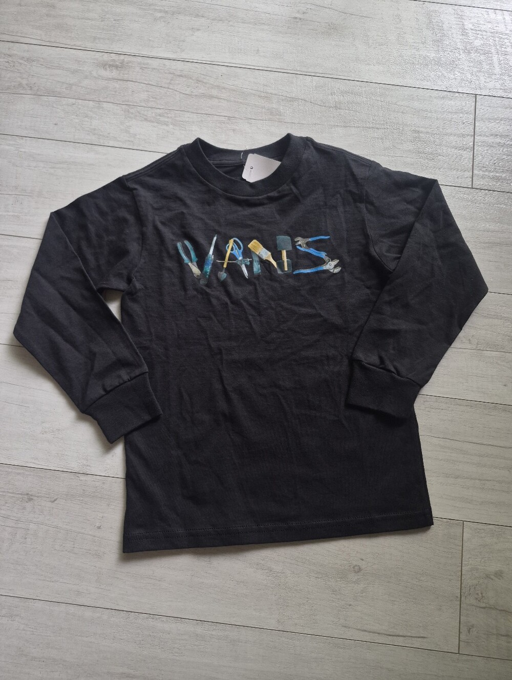 VANS NEW Boys Wall Fix Long Sleeve T-Shirt